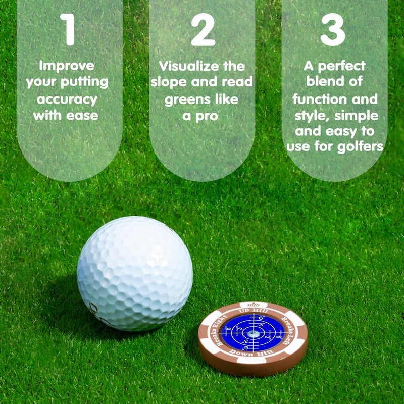 Prodigora SlopeMaster ProGreen Reader - Golf Ball Marker with High Precision Green Reading Aid Golf Accessories for Men Women - Image 2